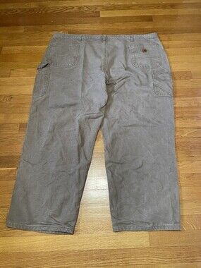 Vintage Carhartt Mens Size 50x30 Khaki Carpenter Pants, Workwear